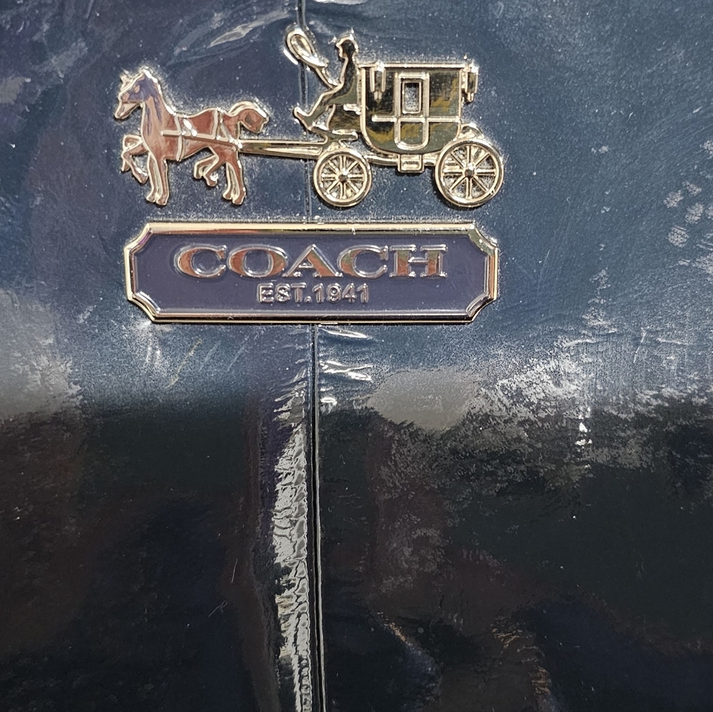 Coach Large Navy Sophia Bag #15915. - Picture 3 of 16